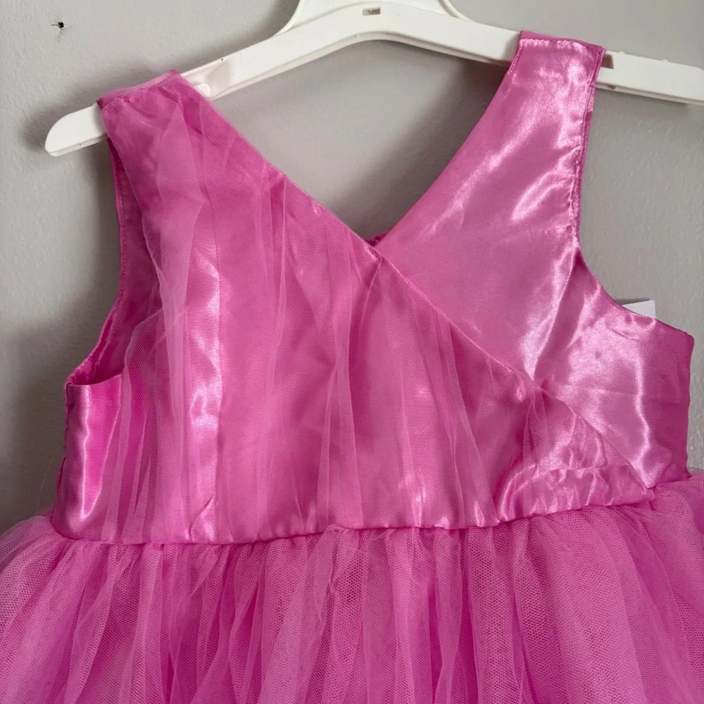 The Grinch Couture Cindy Lou Who Pink Tulle Tutu Dress Red Bow 4T Mad Engine NWT